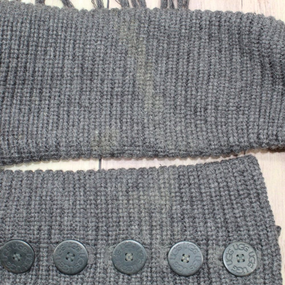 UGG Australia Gray Knit Sweater Classic Cardy Tall Boots Size US 7 - Picture 9 of 12